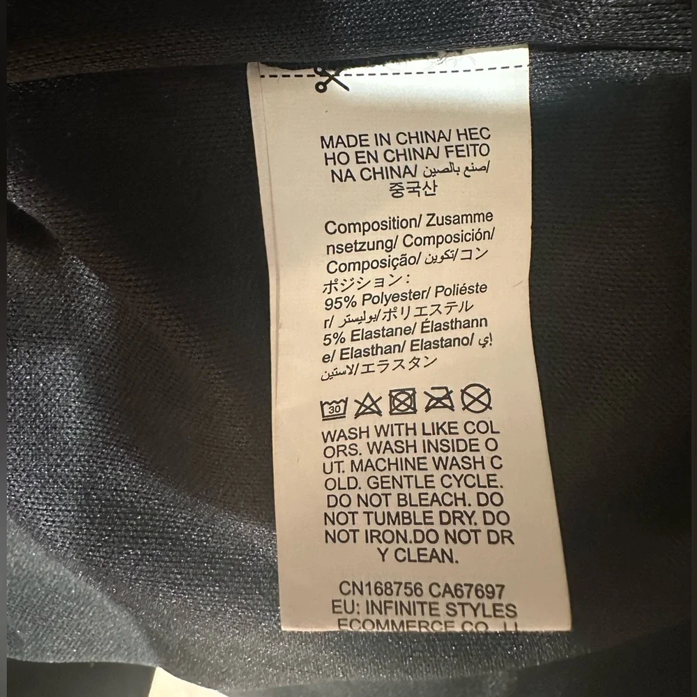 Black White SMALL Summer Tie-Dye Printed Mesh Sleeveless Dress - Picture 10 of 10